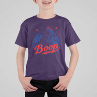 Boop Statue of Liberty and Eagle 4th of July T Shirt For Kid