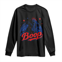 Boop Statue of Liberty and Eagle 4th of July Long Sleeve Shirt