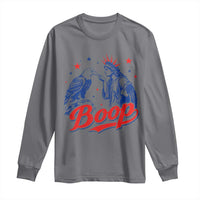Boop Statue of Liberty and Eagle 4th of July Long Sleeve Shirt