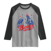 Boop Statue of Liberty and Eagle 4th of July Raglan Shirt