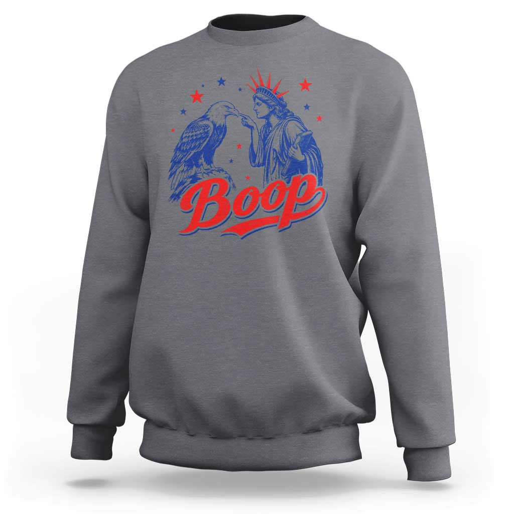 Boop Statue of Liberty and Eagle 4th of July Sweatshirt