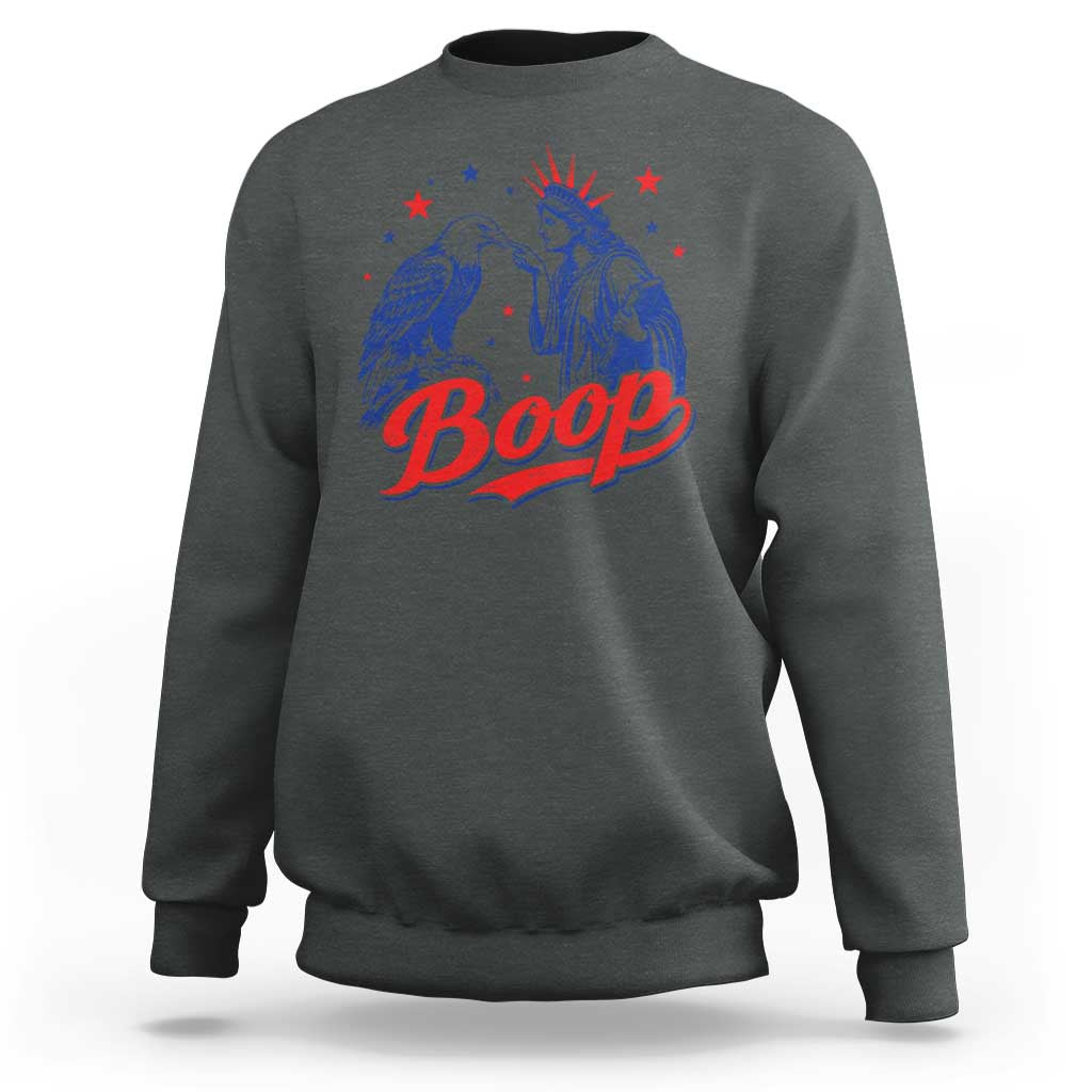 Boop Statue of Liberty and Eagle 4th of July Sweatshirt
