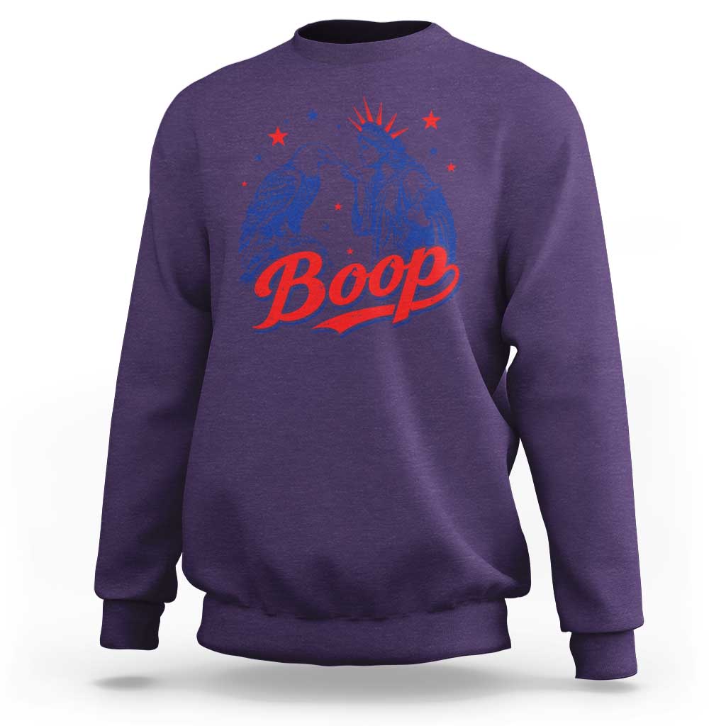 Boop Statue of Liberty and Eagle 4th of July Sweatshirt