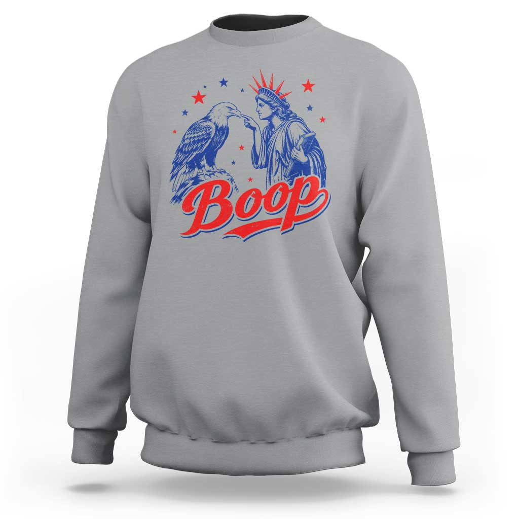 Boop Statue of Liberty and Eagle 4th of July Sweatshirt