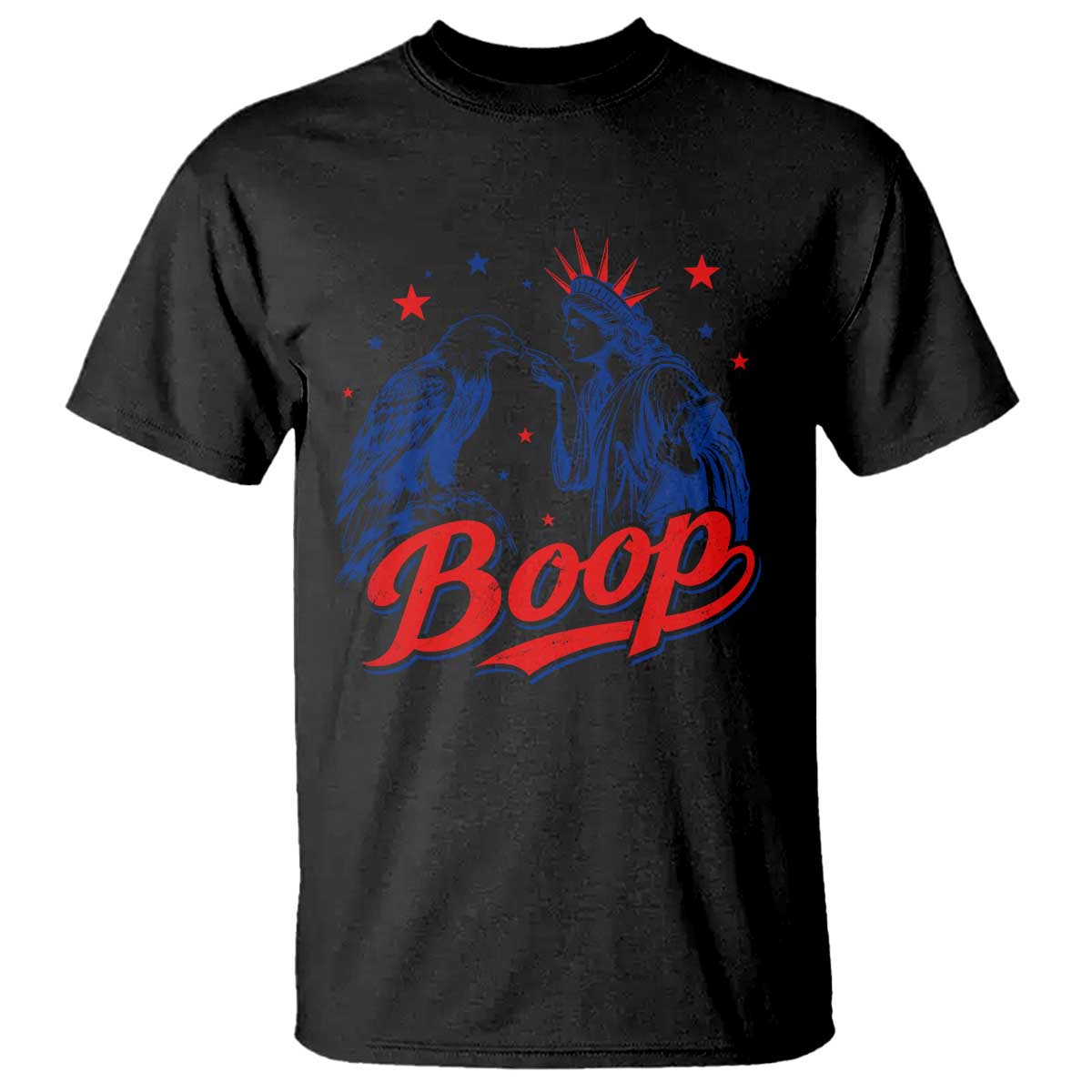 Boop Statue of Liberty and Eagle 4th of July T Shirt