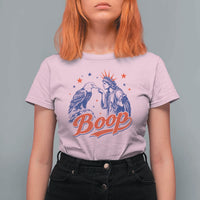 Boop Statue of Liberty and Eagle 4th of July T Shirt For Women