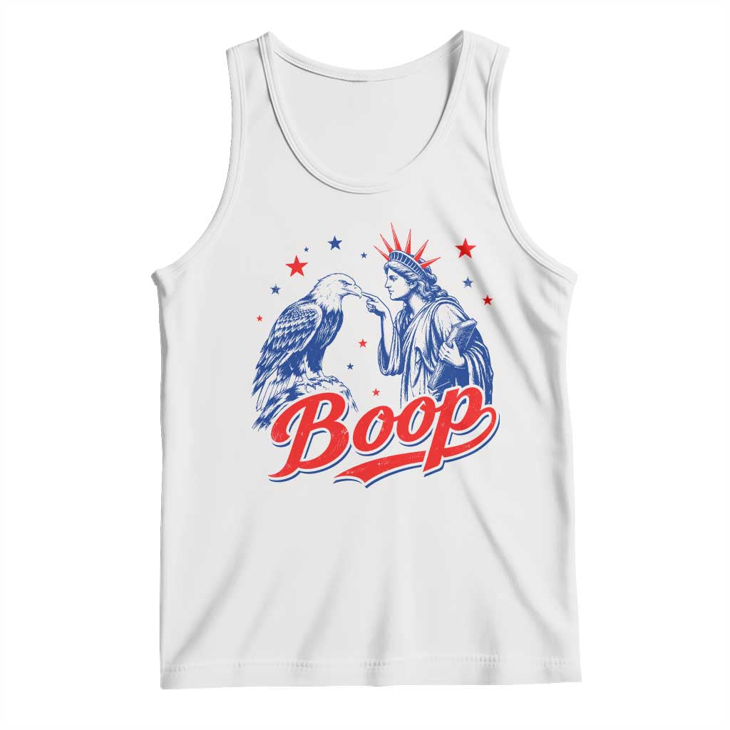 Boop Statue of Liberty and Eagle 4th of July Tank Top