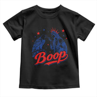Boop Statue of Liberty and Eagle 4th of July Toddler T Shirt