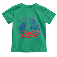 Boop Statue of Liberty and Eagle 4th of July Toddler T Shirt