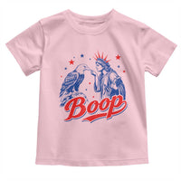 Boop Statue of Liberty and Eagle 4th of July Toddler T Shirt