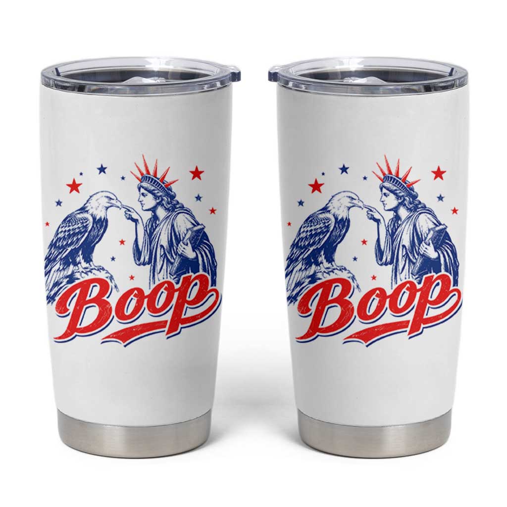 Boop Statue of Liberty and Eagle 4th of July Tumbler Cup