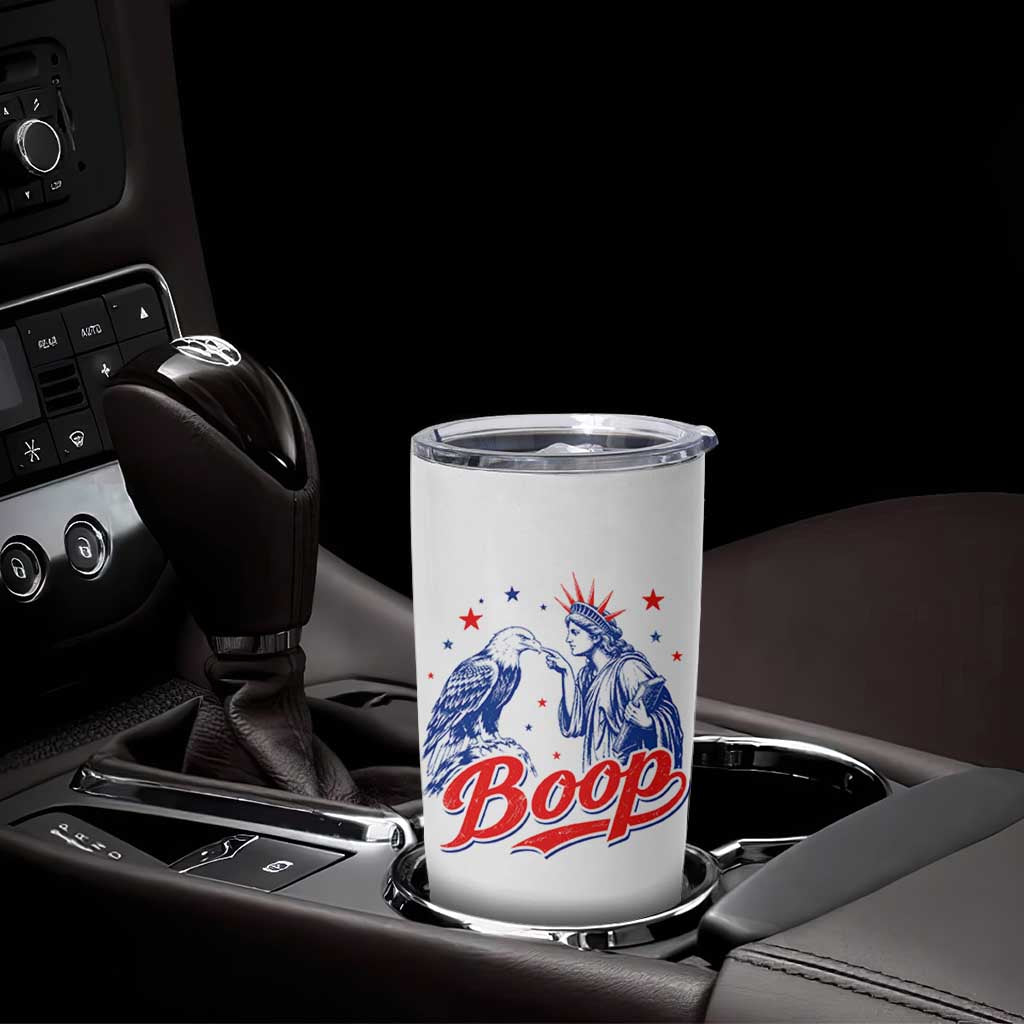 Boop Statue of Liberty and Eagle 4th of July Tumbler Cup