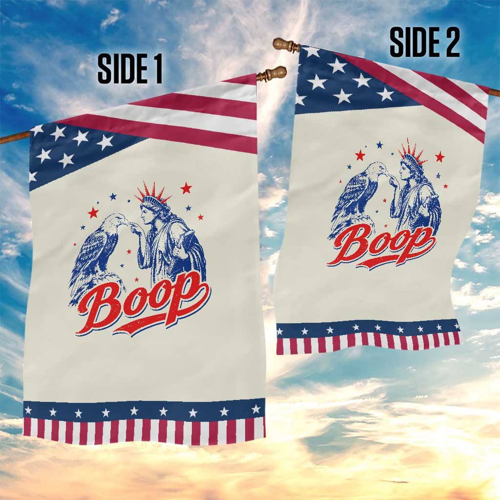Boop Statue of Liberty and Eagle 4th of July Patriotic Garden Flag