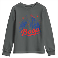 Boop Statue of Liberty and Eagle 4th of July Youth Sweatshirt