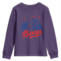 Boop Statue of Liberty and Eagle 4th of July Youth Sweatshirt
