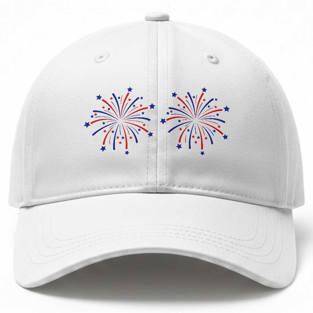 Funny Fireworks 4th of July Adult Humor Baseball Cap Just Here for The Fireworks