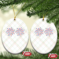 Funny Fireworks 4th of July Adult Humor Ceramic Ornament Just Here for The Fireworks