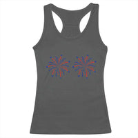 Funny Fireworks 4th of July Adult Humor Racerback Tank Top Just Here for The Fireworks