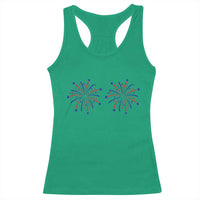 Funny Fireworks 4th of July Adult Humor Racerback Tank Top Just Here for The Fireworks