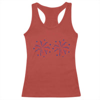 Funny Fireworks 4th of July Adult Humor Racerback Tank Top Just Here for The Fireworks