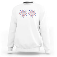 Funny Fireworks 4th of July Adult Humor Sweatshirt Just Here for The Fireworks