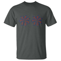 Funny Fireworks 4th of July Adult Humor T Shirt Just Here for The Fireworks