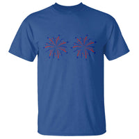 Funny Fireworks 4th of July Adult Humor T Shirt Just Here for The Fireworks