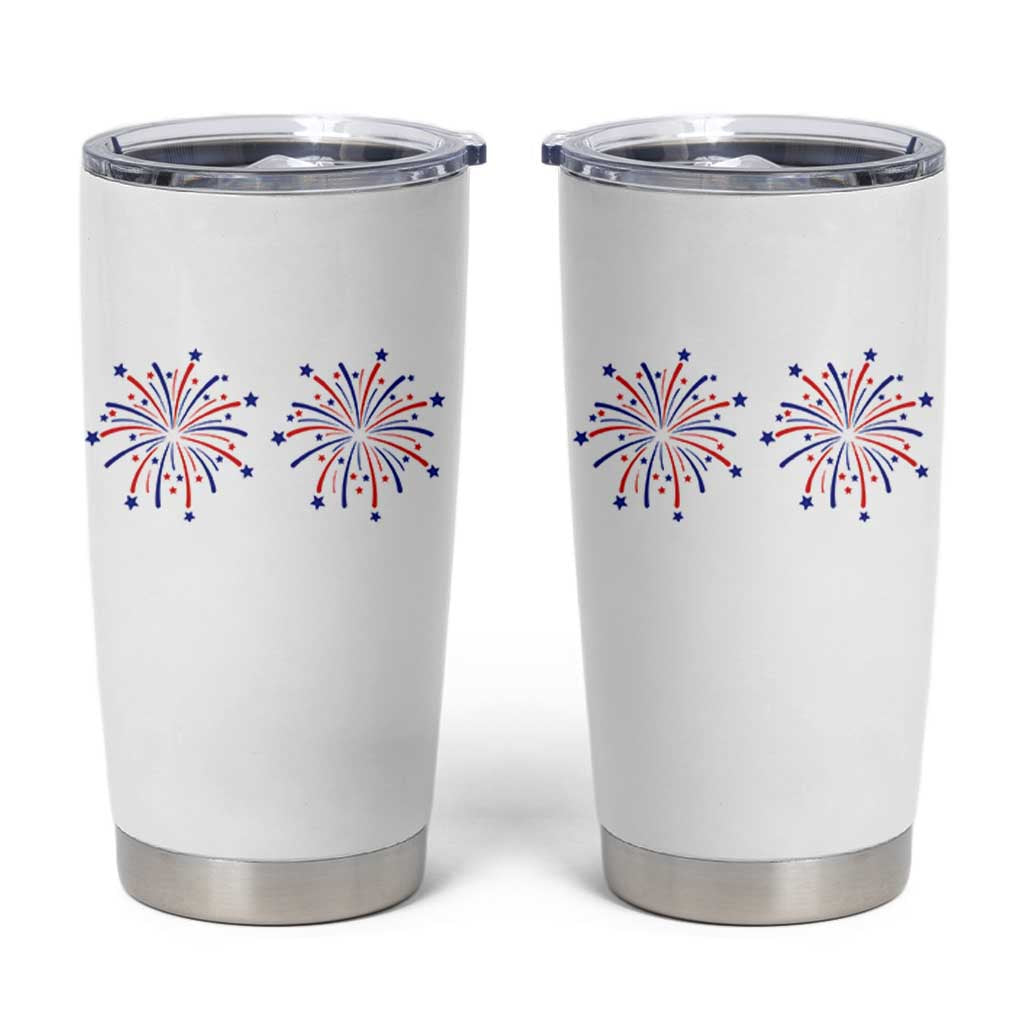Funny Fireworks 4th of July Adult Humor Tumbler Cup Just Here for The Fireworks