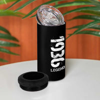 Vintage 1936 Legend 4 in 1 Can Cooler Tumbler 90th Birthday Gifts Special Milestone
