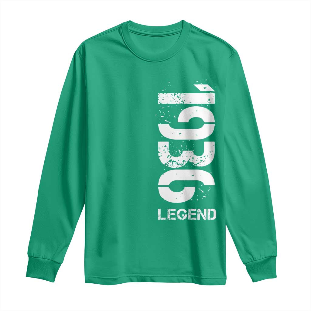 Vintage 1936 Legend Long Sleeve Shirt 90th Birthday Gifts Special Milestone