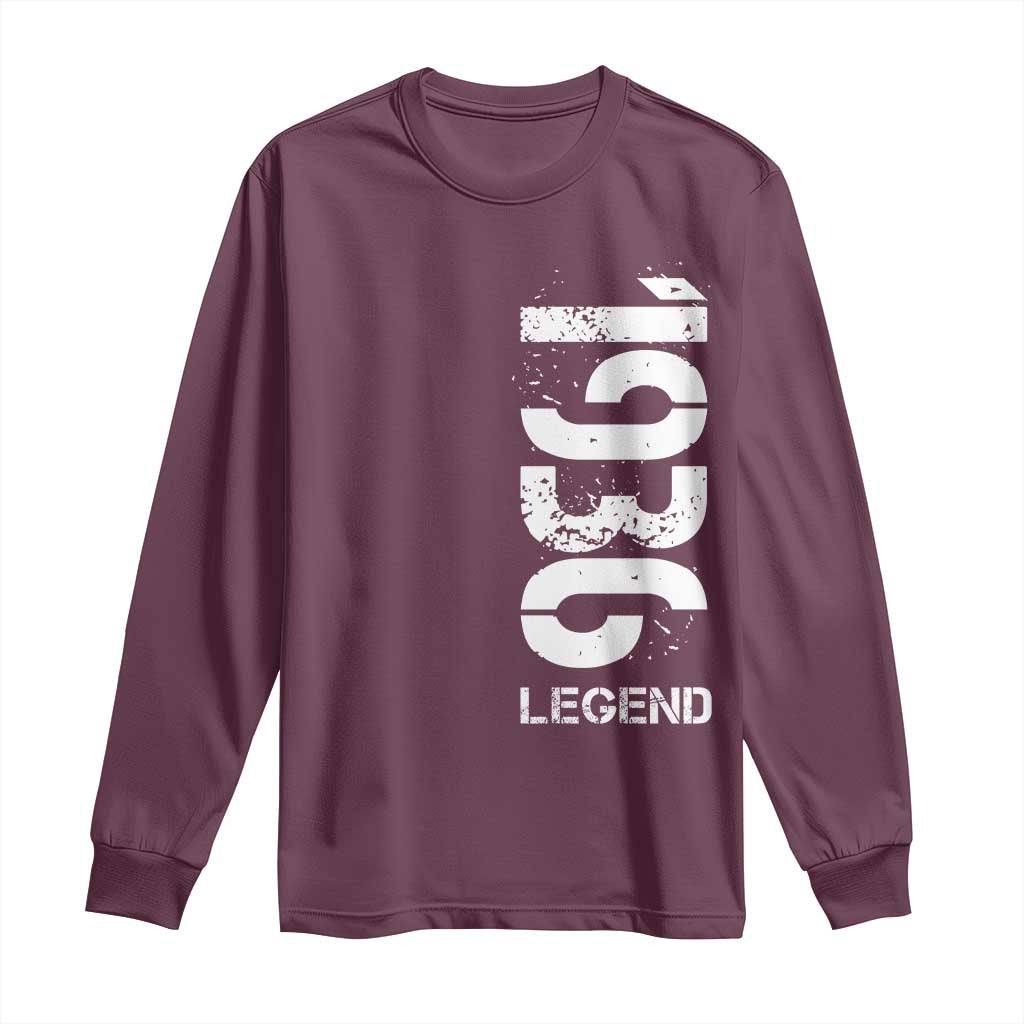 Vintage 1936 Legend Long Sleeve Shirt 90th Birthday Gifts Special Milestone