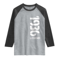 Vintage 1936 Legend Raglan Shirt 90th Birthday Gifts Special Milestone