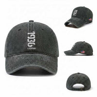 Vintage 1936 Legend Washed Cotton Baseball Cap 90th Birthday Gifts Special Milestone