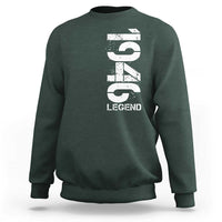 Vintage 1946 Legend Sweatshirt 80th Birthday Gifts Special Milestone