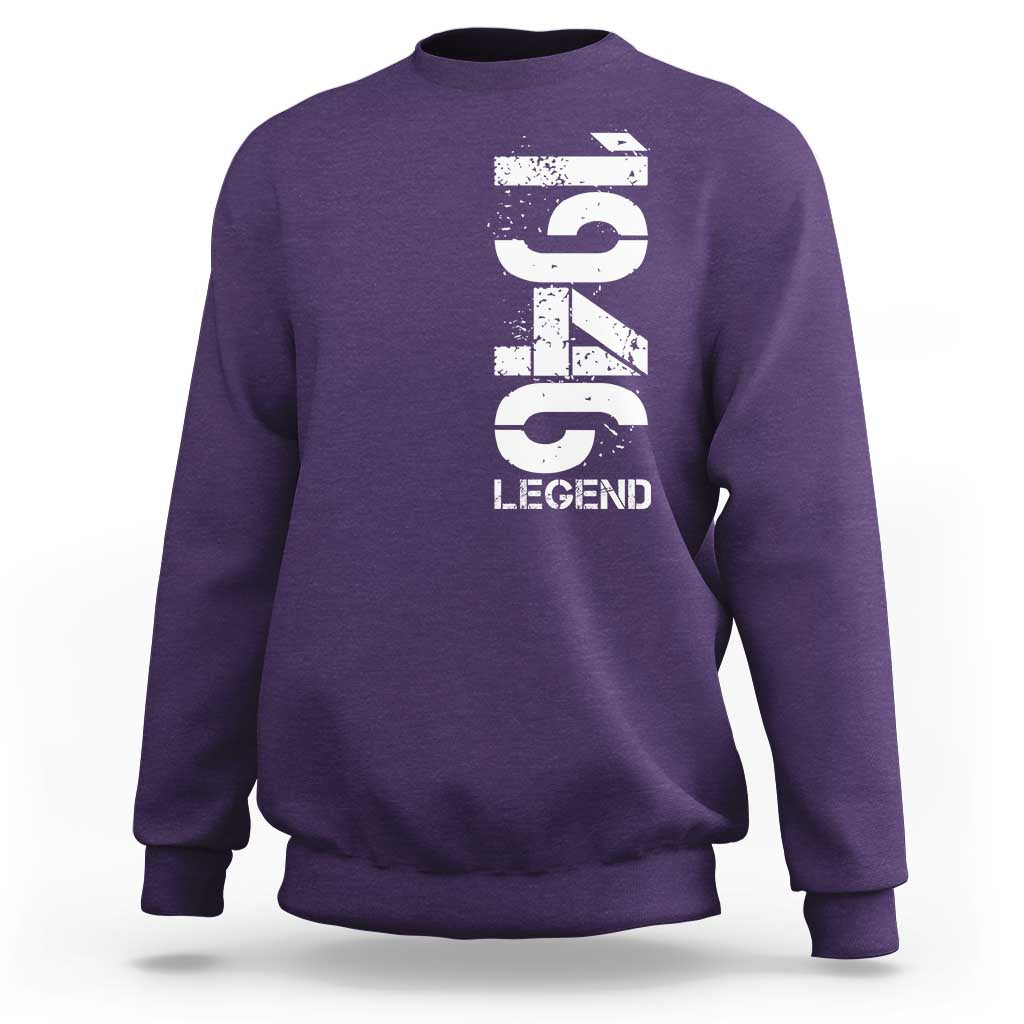 Vintage 1946 Legend Sweatshirt 80th Birthday Gifts Special Milestone