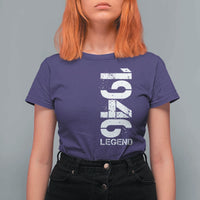 Vintage 1946 Legend T Shirt For Women 80th Birthday Gifts Special Milestone