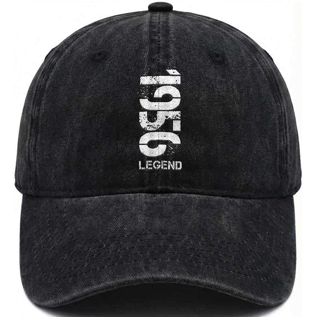 Vintage 1956 Legend Washed Cotton Baseball Cap 70th Birthday Gifts Special Milestone