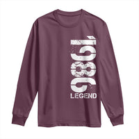 Vintage 1986 Legend Long Sleeve Shirt 40th Birthday Gifts Special Milestone