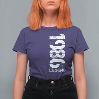 Vintage 1986 Legend T Shirt For Women 40th Birthday Gifts Special Milestone