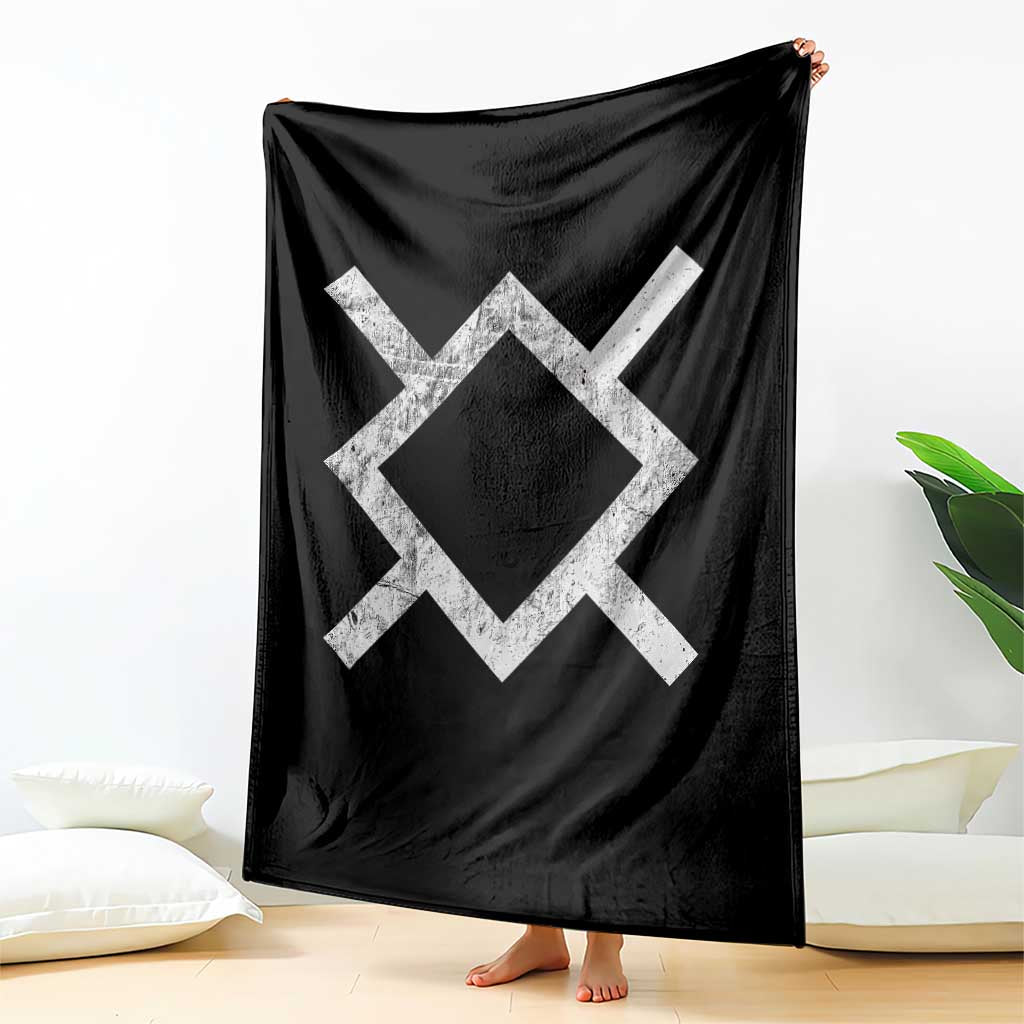 Vintage Northern Cheyenne Tribe Flag Montana Morning Star Symbol Throw Blanket