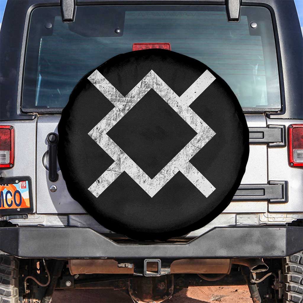 Vintage Northern Cheyenne Tribe Flag Montana Morning Star Symbol Spare Tire Cover