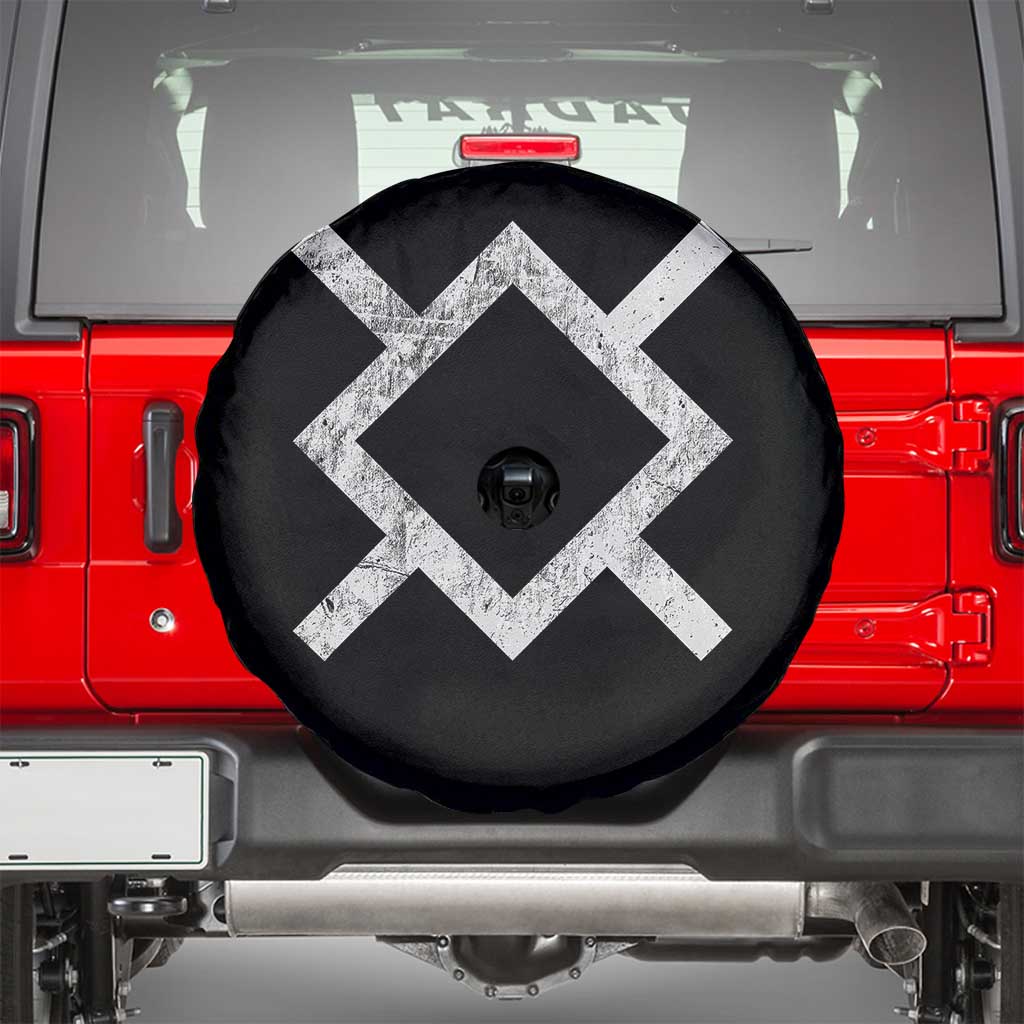 Vintage Northern Cheyenne Tribe Flag Montana Morning Star Symbol Spare Tire Cover