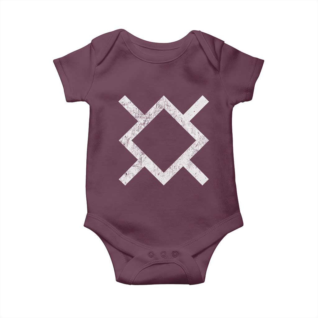 Vintage Northern Cheyenne Tribe Flag Montana Morning Star Symbol Baby Onesie
