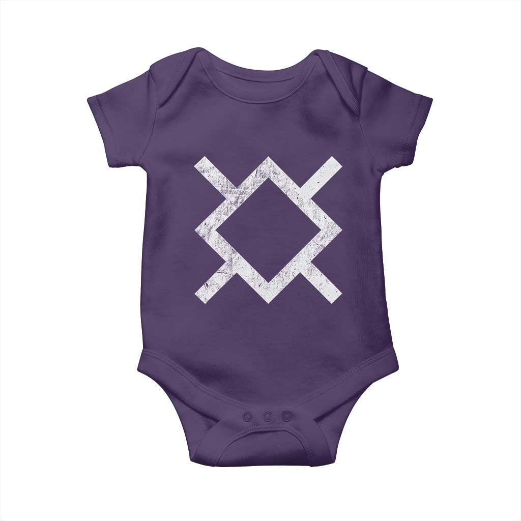Vintage Northern Cheyenne Tribe Flag Montana Morning Star Symbol Baby Onesie