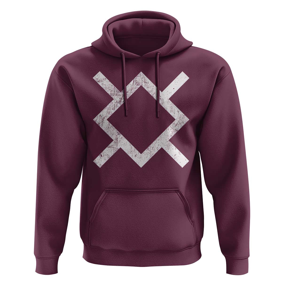 Vintage Northern Cheyenne Tribe Flag Montana Morning Star Symbol Hoodie