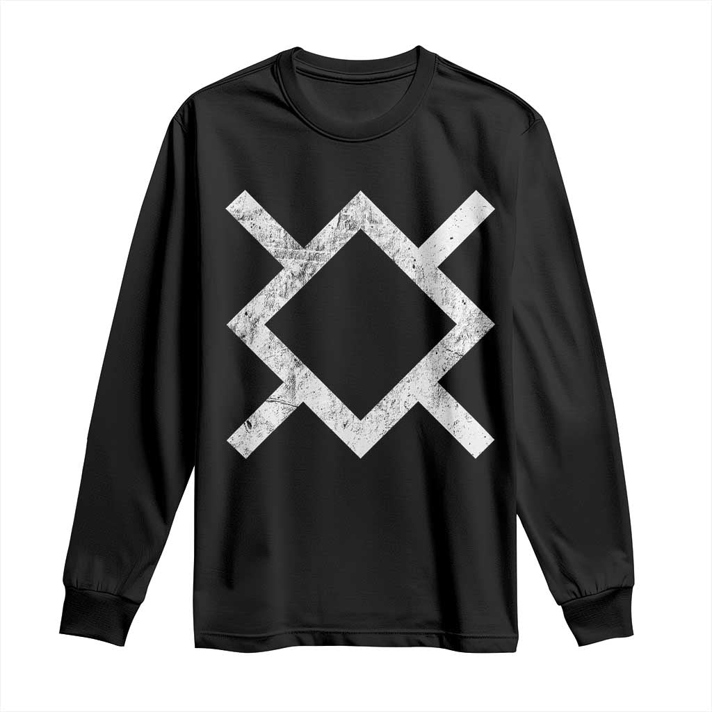 Vintage Northern Cheyenne Tribe Flag Montana Morning Star Symbol Long Sleeve Shirt