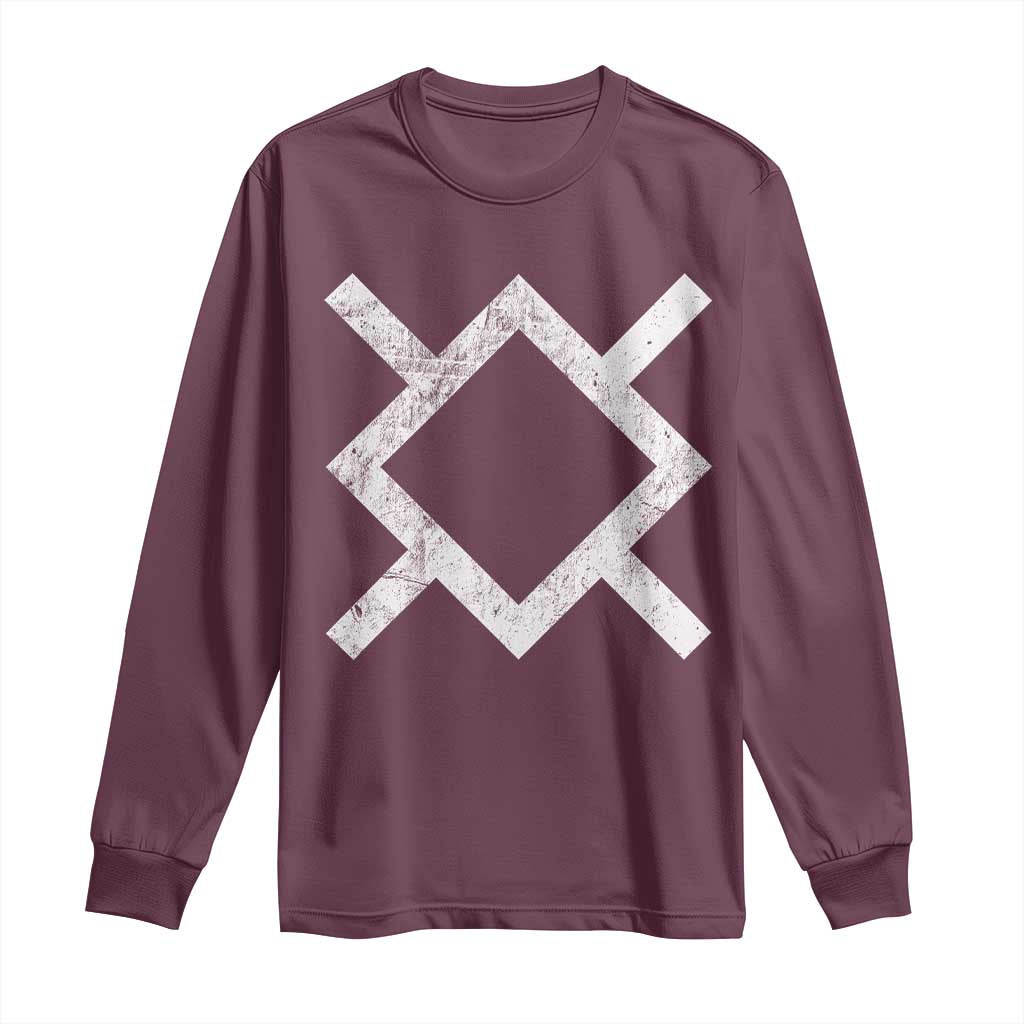 Vintage Northern Cheyenne Tribe Flag Montana Morning Star Symbol Long Sleeve Shirt