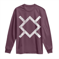 Vintage Northern Cheyenne Tribe Flag Montana Morning Star Symbol Long Sleeve Shirt