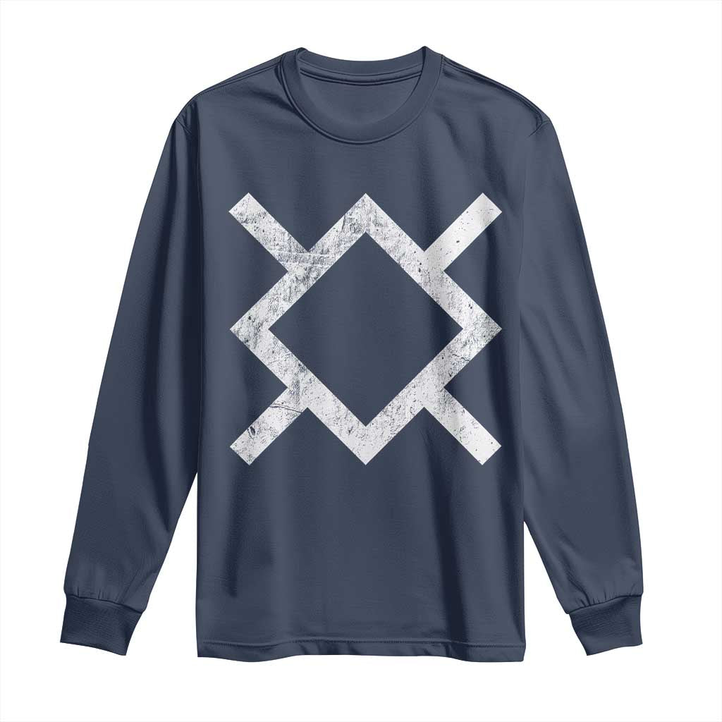 Vintage Northern Cheyenne Tribe Flag Montana Morning Star Symbol Long Sleeve Shirt