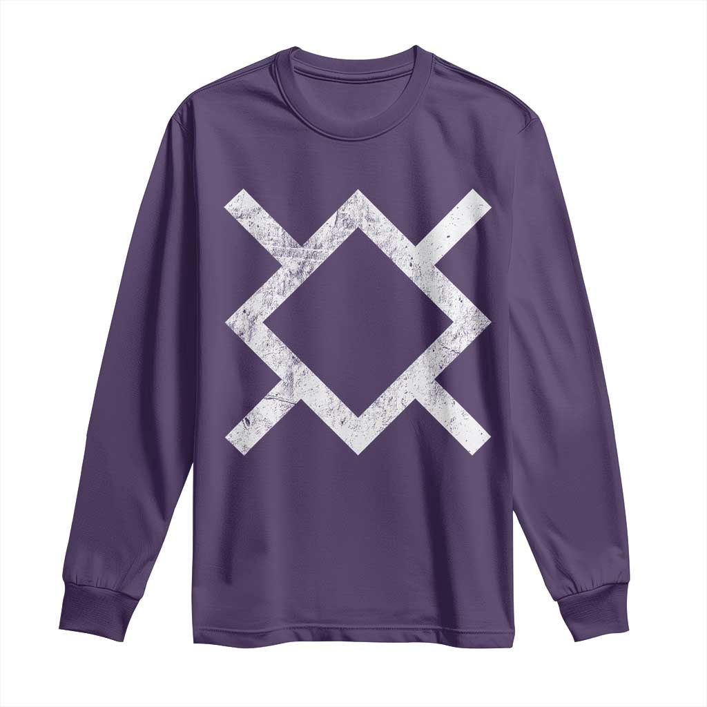 Vintage Northern Cheyenne Tribe Flag Montana Morning Star Symbol Long Sleeve Shirt